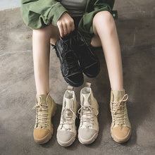 Load image into Gallery viewer, Women's British Street Style High Top Martin Boots - Abershoes