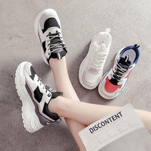 Load image into Gallery viewer, Women's Color Block Mesh Breathable Sneaker Shoes - Abershoes