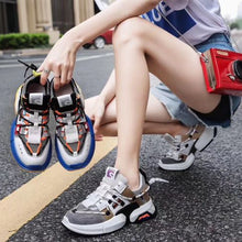 Load image into Gallery viewer, Women's Stylish Color Block Breathable Sneaker Shoes - Abershoes