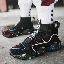 Load image into Gallery viewer, Trendy Couples High Top Sock Sneaker Shoes - Abershoes