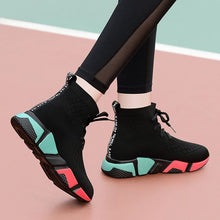 Load image into Gallery viewer, Color Block High Top Casual Sneaker Shoes - Abershoes