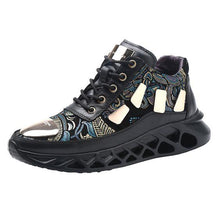 Load image into Gallery viewer, Men's Floral Print Color Block Sneaker Shoes - Abershoes