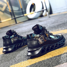 Load image into Gallery viewer, Men's Floral Print Color Block Sneaker Shoes - Abershoes