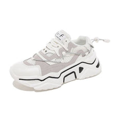 Load image into Gallery viewer, Women's Trendy Black/White Mesh Breathable Sneaker Shoes - Abershoes