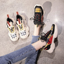 Load image into Gallery viewer, Hot Trend Color Block Grid Sneaker Shoes - Abershoes