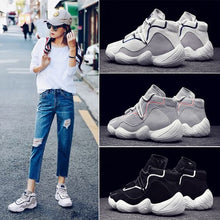 Load image into Gallery viewer, Chic High Top Breathable Dad Sneaker Shoes - Abershoes