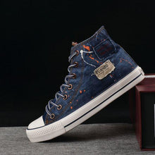 Load image into Gallery viewer, Men's Trendy High Top Denim Canvas Shoes - Abershoes