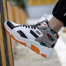 Load image into Gallery viewer, Color Block High Top Sneaker Shoes - Abershoes