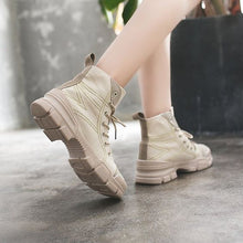 Load image into Gallery viewer, Women's British Street Style High Top Martin Boots - Abershoes