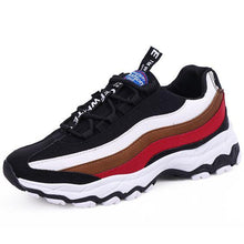 Load image into Gallery viewer, Men's Striped Color Block Sneaker Shoes - Abershoes