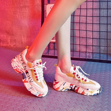 Load image into Gallery viewer, Stylish Floral Print Sneaker Shoes - Abershoes