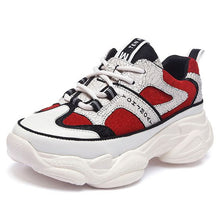 Load image into Gallery viewer, Chic Color Block Platform Sneakers - Abershoes