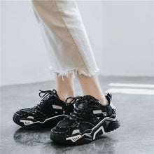 Load image into Gallery viewer, New Arrival Trendy Design Black/White Dad Sneaker Shoes - Abershoes