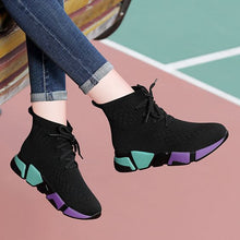 Load image into Gallery viewer, Color Block High Top Casual Sneaker Shoes - Abershoes