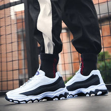 Load image into Gallery viewer, Men's Striped Color Block Sneaker Shoes - Abershoes