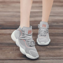 Load image into Gallery viewer, Chic High Top Breathable Dad Sneaker Shoes - Abershoes