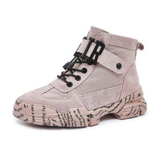 Load image into Gallery viewer, Women's Trendy British Martin Canvas Booties - Abershoes