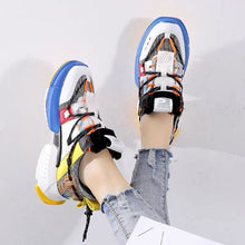 Load image into Gallery viewer, Women's Stylish Color Block Breathable Sneaker Shoes - Abershoes