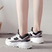 Load image into Gallery viewer, Women's Color Block Mesh Breathable Sneaker Shoes - Abershoes