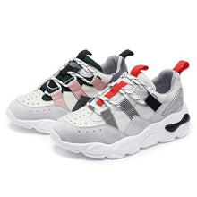 Load image into Gallery viewer, Women's Round Color Block Sneaker Shoes - Abershoes