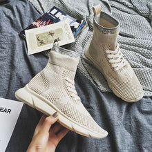 Load image into Gallery viewer, Women's Pure Color High Top Sock Shoes - Abershoes