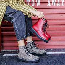 Load image into Gallery viewer, Women's Chic British Style Leather Martin Boots - Abershoes