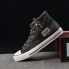Load image into Gallery viewer, Men's Trendy High Top Denim Canvas Shoes - Abershoes