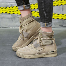 Load image into Gallery viewer, Women's Trendy High Top Leather Martin Boots - Abershoes