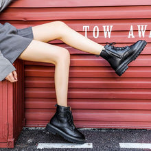 Load image into Gallery viewer, Women's Chic British Style Leather Martin Boots - Abershoes