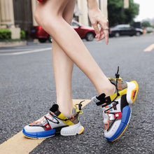 Load image into Gallery viewer, Women's Stylish Color Block Breathable Sneaker Shoes - Abershoes